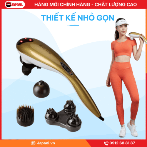Thiết kế nhỏ gọn của máy massage lưng cầm tay JAPANI MDL-5330
