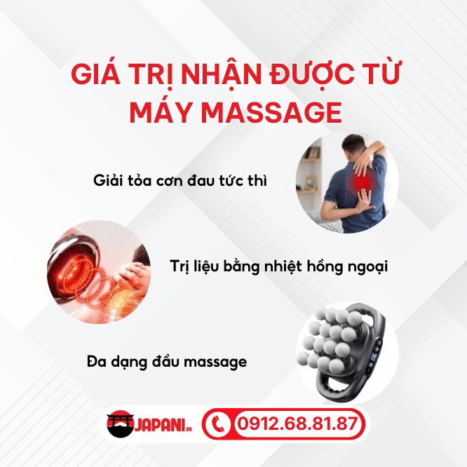Gi&aacute; trị nhận được từ m&aacute;y massage cầm tay dưới 1 triệu