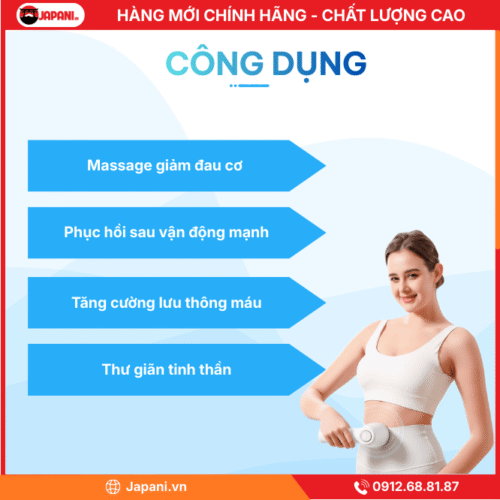 Công dụng máy massage cầm tay Japani MCT-4576