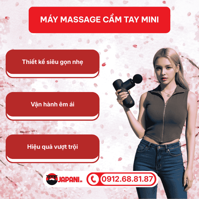 Máy massage cầm tay Mini giải pháp nhỏ gọn cho dân văn phòng