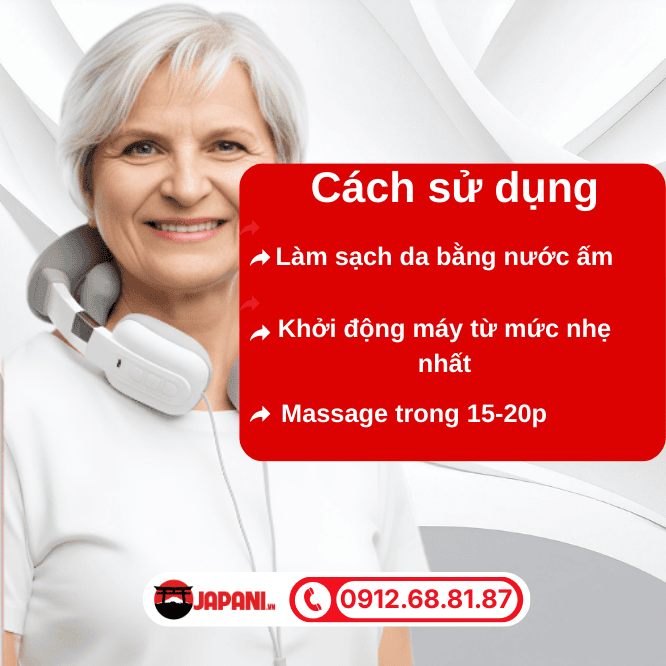 Hướng dẫn sử dụng Máy Massage Cổ Vai Gáy đúng cách