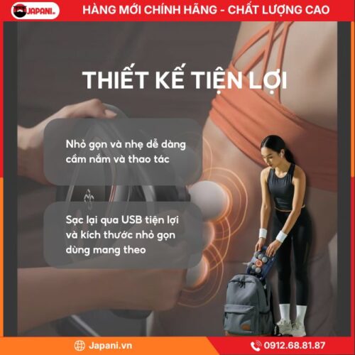 Thiết Kế Tiện Lợi Của máy massage cầm tay