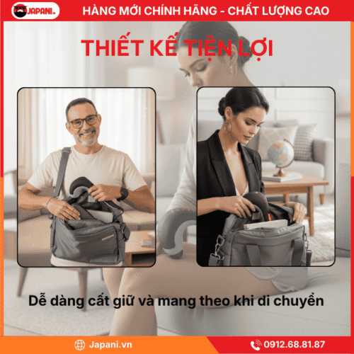 Thiết kế nhỏ gọn, nhẹ và tiện lợi của máy massage cầm tay đa năng