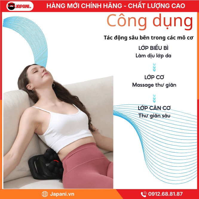 Công dụng Máy đấm lưng cầm tay JAPANI MDL-5785