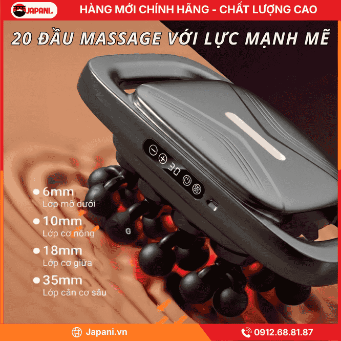 Công nghệ massage Máy đấm lưng cầm tay JAPANI MDL-5785