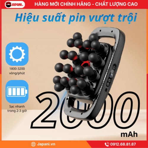 Hiệu suất pin vượt trội của Máy đấm lưng cầm tay JAPANI MDL-5785