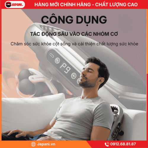Thông tin sản phẩm máy massage đấm lưng cao cấp JAPANI MDL-5762