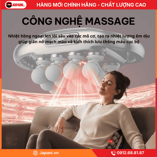 Công nghệ nền tảng của máy massage đấm lưng cao cấp JAPANI MDL-5763