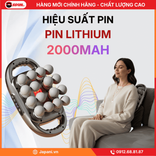 Hiệu suất pin của máy massage đấm lưng cao cấp JAPANI MDL-5763