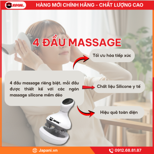 Hệ Thống 4 Đầu Massage Chuyên Biệt