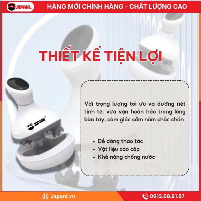 Thiết Kế Tối Ưu của Máy Mát Xa Đầu Cầm Tay JAPANI