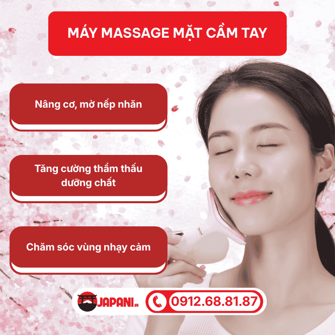 Máy massage mặt cầm tay bí quyết nâng cơ và làm đẹp tại nhà