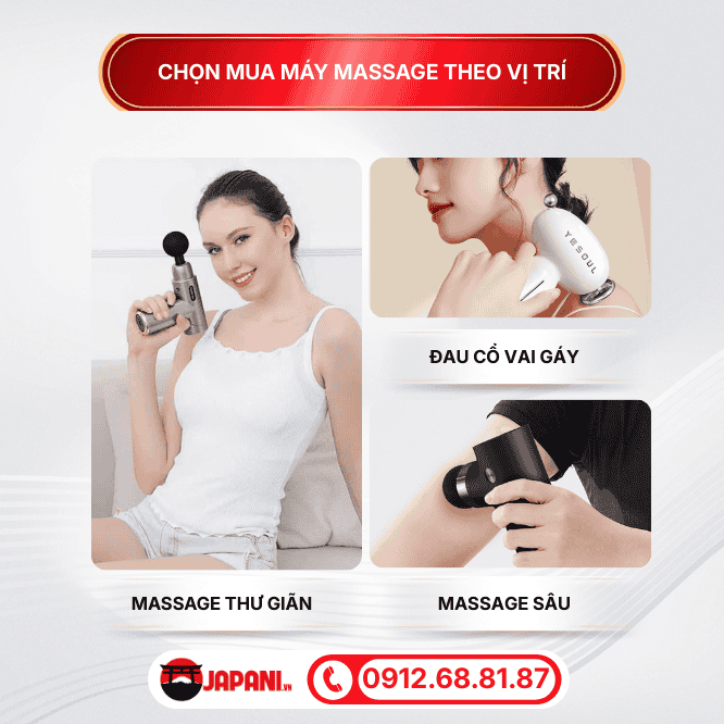 cách chọn mua máy massage cầm tay mini