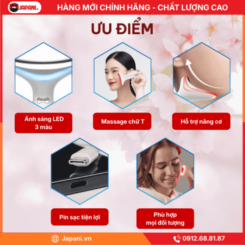 Ưu điểm nổi bật của máy massage nâng cơ mặt JAPANI MDN-2613