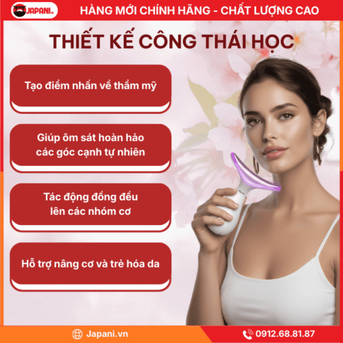 Thiết kế công thái học của máy massage nâng cơ mặt JAPANI MDN-2613