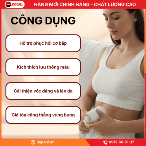 Thông tin chi tiết của máy massage rung bụng cầm tay JAPANI MBCT-6128