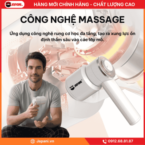 Công nghệ massage của máy massage rung bụng cầm tay JAPANI MBCT-6128