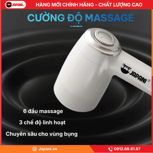 Cường Độ Massage Linh Hoạt của Máy Massage Rung Bụng JAPANI MBCT-6136