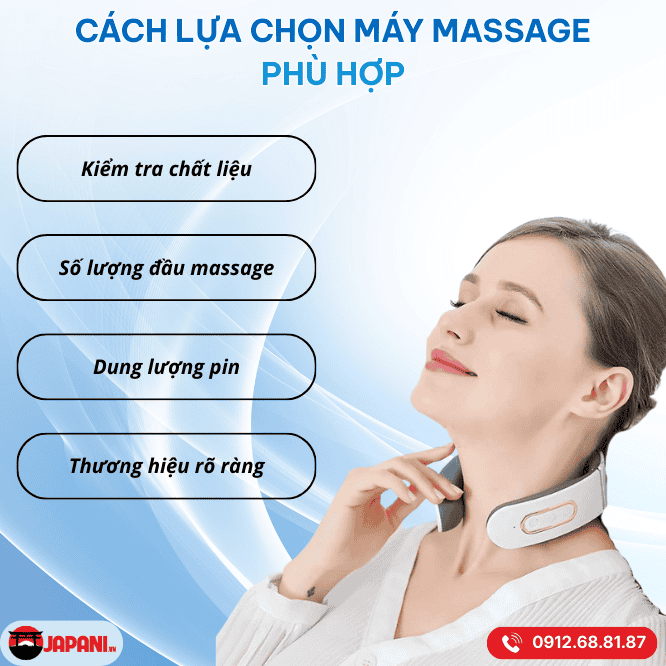 Kinh nghiệm "vàng" khi chọn mua máy massage cổ