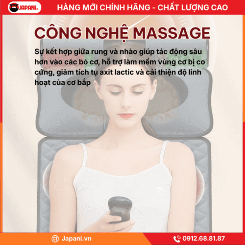 Công nghệ massage tiên tiến trên nệm massage đa năng cao cấp JAPANI MDN-6237