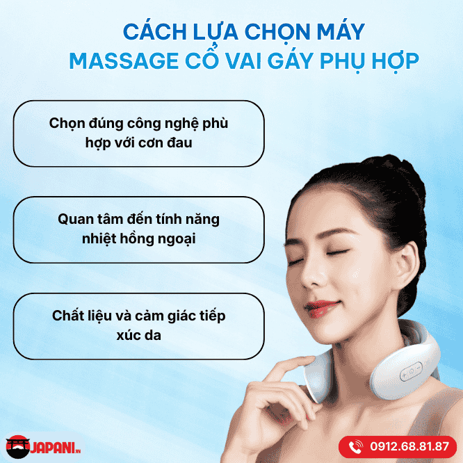 Kinh nghiệm để lựa chọn máy massage cổ vai gáy phù hợp nhất