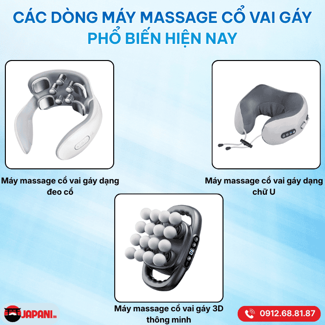Phân tích các dòng máy massage cổ vai gáy phổ biến nhất