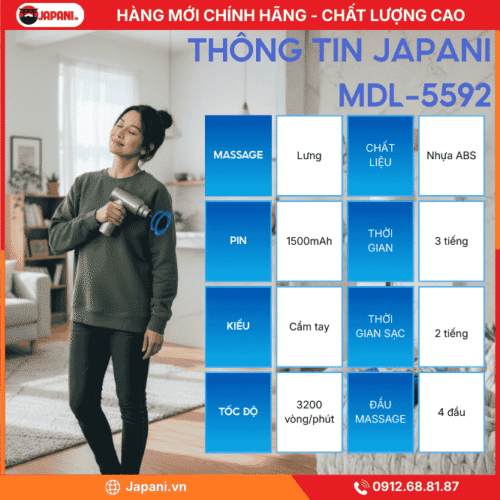 Thông Tin Sản Phẩm Máy Đấm Lưng Cầm Tay JAPANI MDL-5592