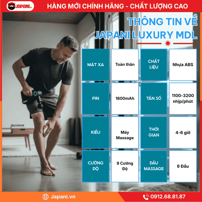 Thông Tin Chi Tiết Của Máy Massage Cao Cấp JAPANI LUXURY MDL-5973