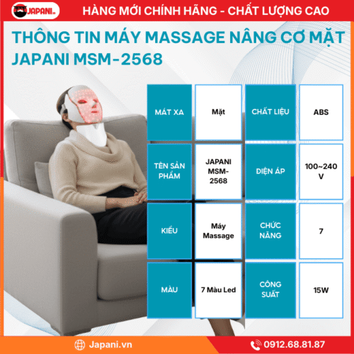 Thông Tin Chi Tiết Của Máy Massage Nâng Cơ Mặt JAPANI MSM-2568