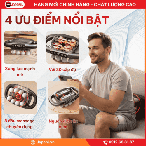 Ưu Điểm Nổi Bật Của Máy Đấm Lưng Cầm Tay JAPANI MDL-5296