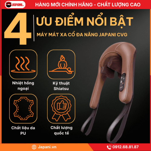 Ưu Điểm Nổi Bật Của Máy Mát Xa Cổ Đa Năng JAPANI CVG-4587