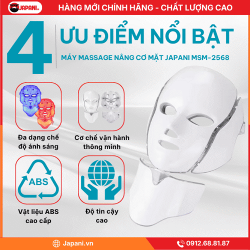 Ưu Điểm Nổi Bật Của Máy Massage Nâng Cơ Mặt JAPANI MSM-2568