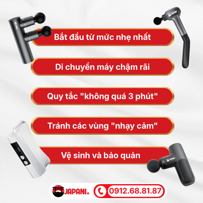 Mách bạn cách dùng máy massage cầm tay hiệu quả và an toàn tại nhà