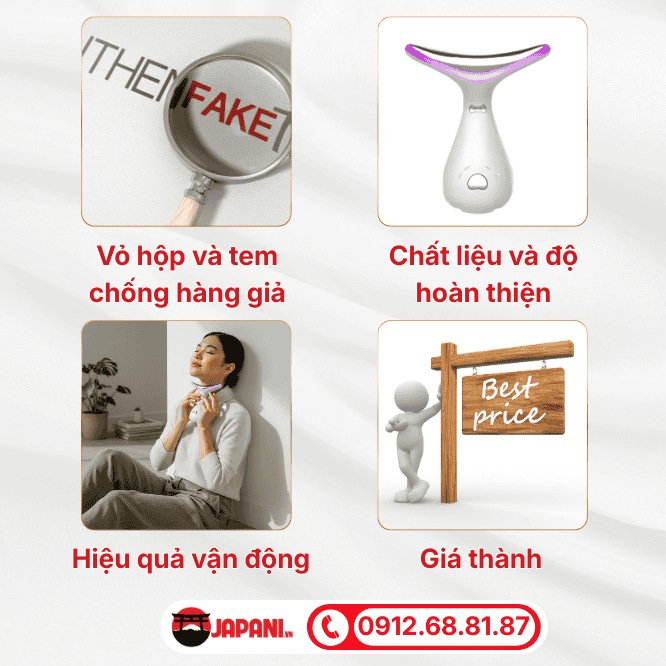 Cách phân biệt máy massage mặt nâng cơ mặt chính hãng và hàng giả