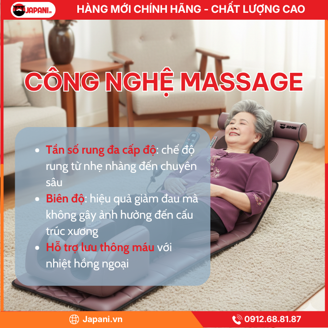 Công Nghệ Massage Rung Tần Số Cao và Biên Độ Tối Ưu
