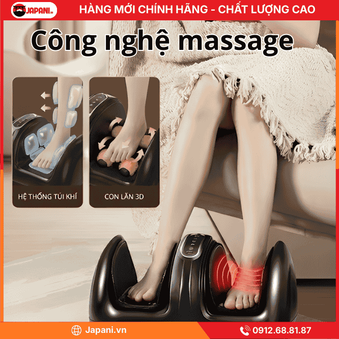 Công nghệ hiện đại trên Máy massage bắp chân, bàn chân JAPANI MSC-6387