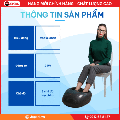 Thông Tin Chi Tiết Sản Phẩm Máy Massage Chân JAPANI MSC-6319