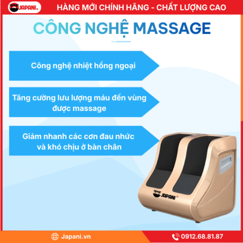 Thông Tin Chi Tiết Sản Phẩm Máy Massage Chân JAPANI MSC-6335