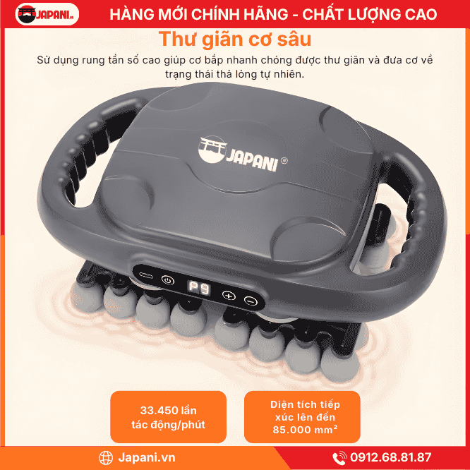 Công nghệ massage của máy massage cầm tay đa năng JAPANI MDN-6372