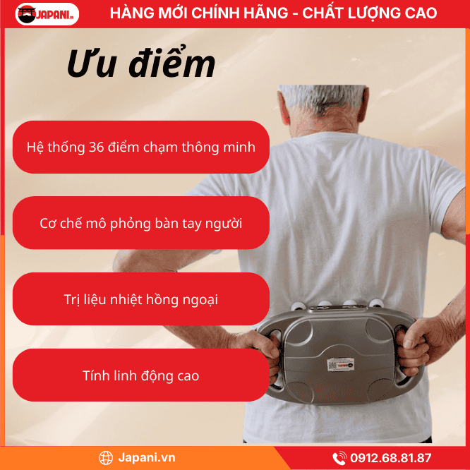 Ưu điểm vượt trội của máy massage cầm tay đa năng JAPANI MDN-6408