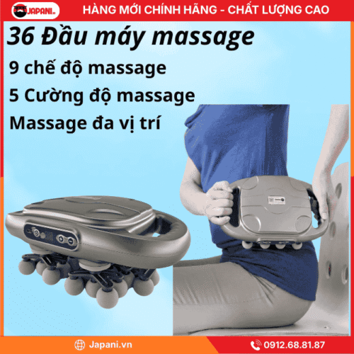 Thông số và chi tiết cấu tạo máy massage cầm tay đa năng JAPANI MDN-6408