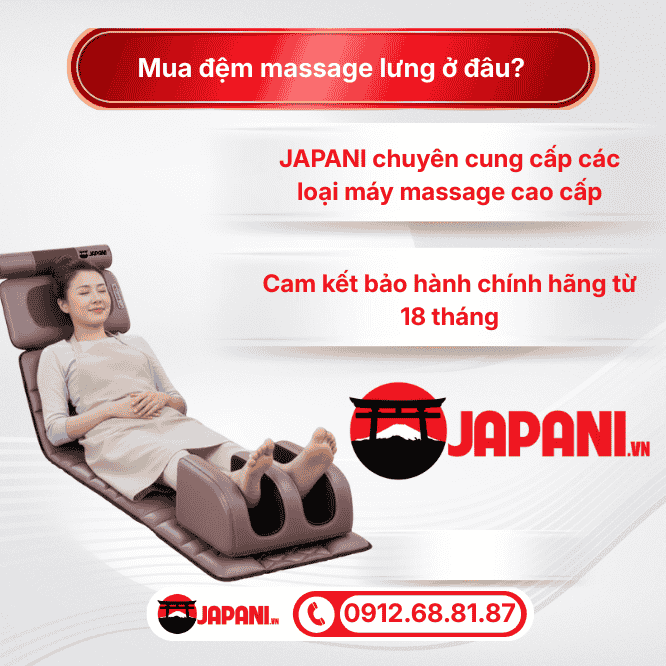 Mua đệm massage lưng ở đâu?