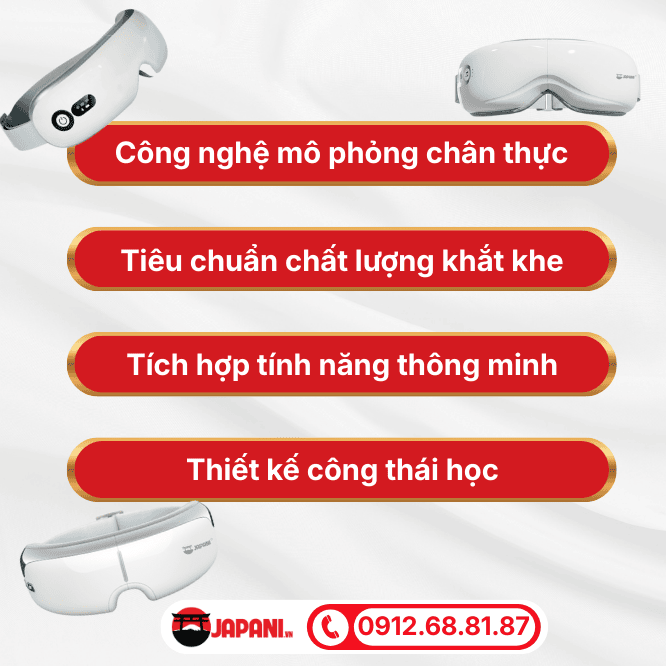 Review máy massage mắt & thái dương Japani tại sao lại dẫn đầu xu hướng?