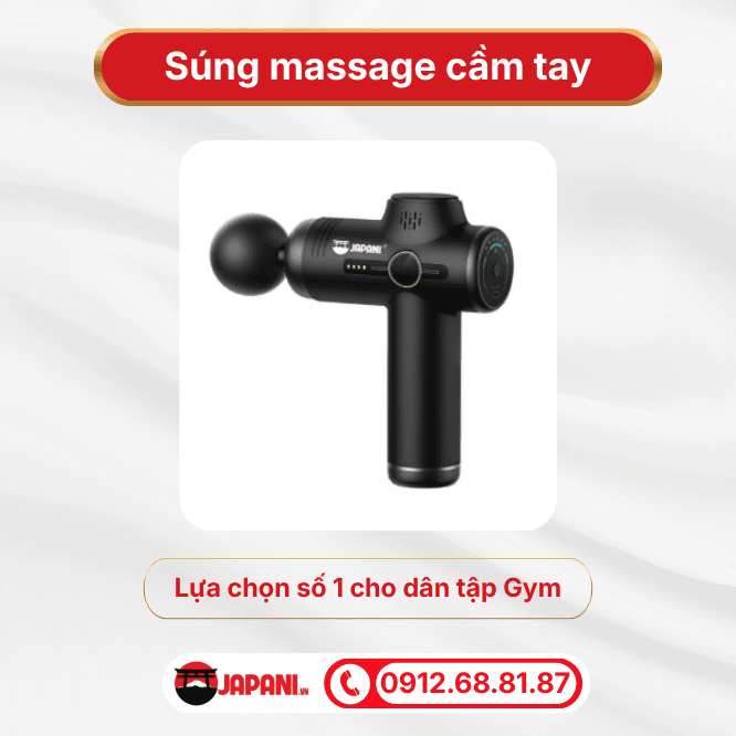 Súng massage cầm tay (Massage Gun) - Lựa chọn số 1 cho dân tập Gym