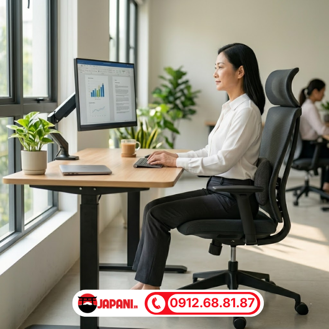 Điều chỉnh tư thế đứng v&agrave; ngồi