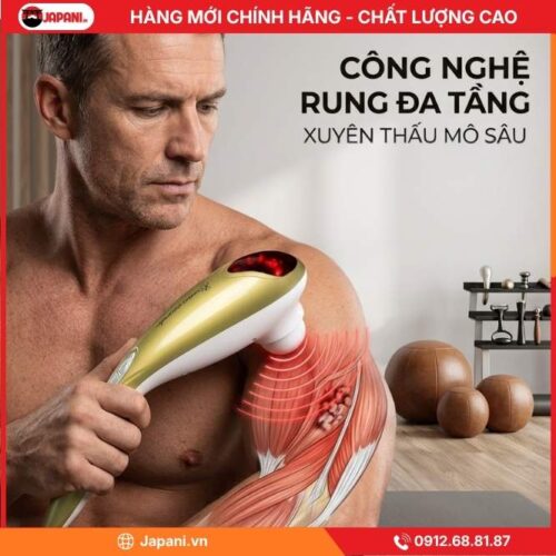 Công Nghệ Massage Của Máy Massage Cầm Tay Cán Dài JAPANI MCT-7064