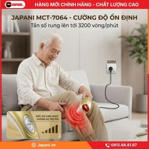 Cường Độ Máy Massage Cầm Tay Cán Dài JAPANI MCT-7064