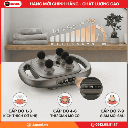 Cường độ rung của máy massage cầm tay đa năng JAPANI MDN-7091