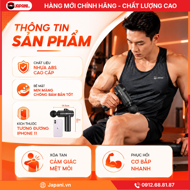 Thông tin về Súng massage cầm tay mini JAPANI MCT-7346