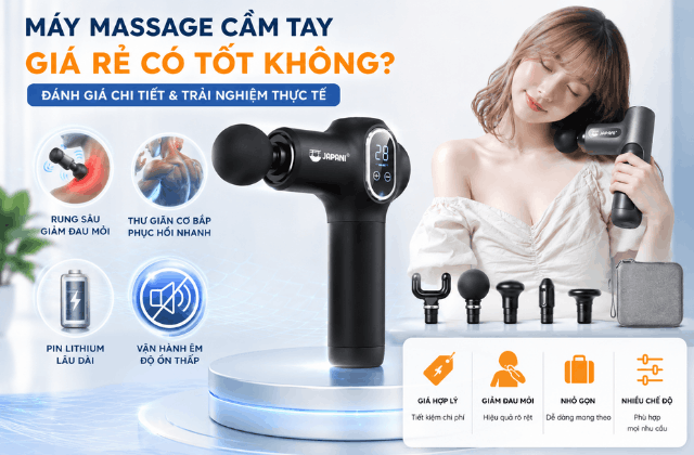 Máy massage cầm tay giá rẻ có tốt không